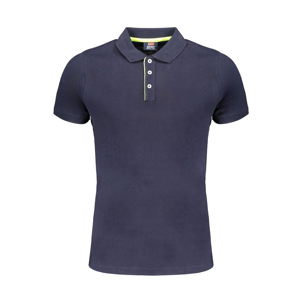 Norway 1963 Blue Cotton Polo Shirt -   -  Norway 1963.