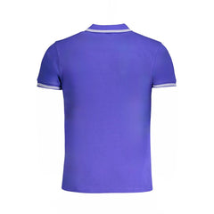Cavalli Class Blue Cotton Polo Shirt -   -  Cavalli Class.