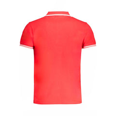 Cavalli Class Red Cotton Polo Shirt -   -  Cavalli Class.