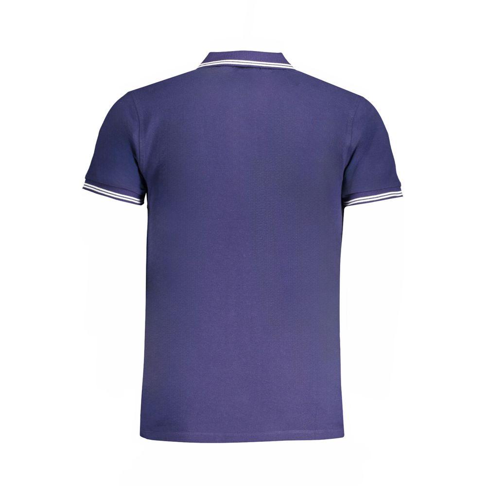 Cavalli Class Blue Cotton Polo Shirt -   -  Cavalli Class.