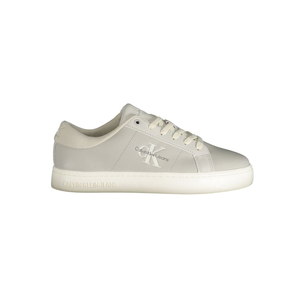 Calvin Klein Brown Leather Men Sneaker -   -  Calvin Klein.
