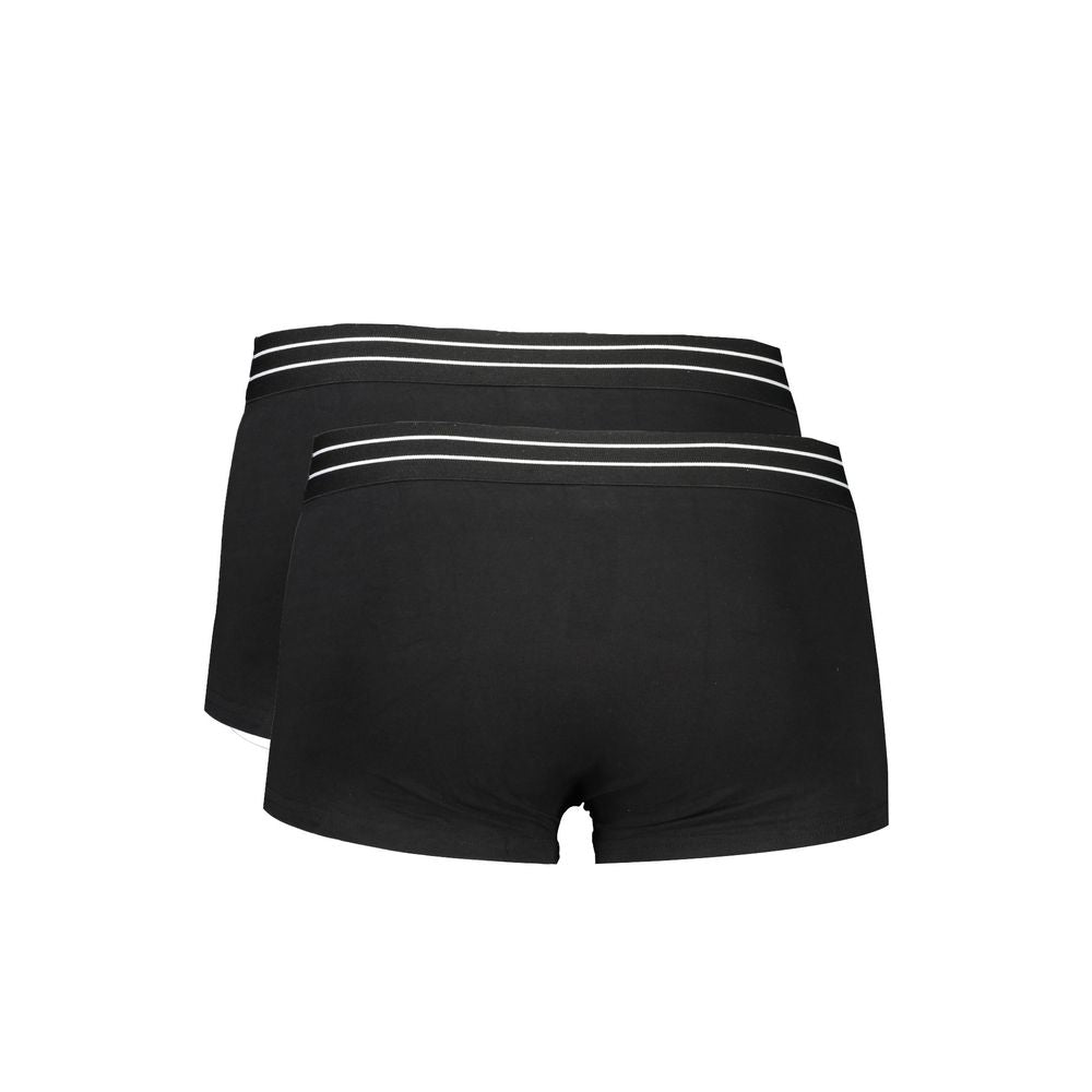 Cavalli Class Black Cotton Men Boxer -   -  Cavalli Class.