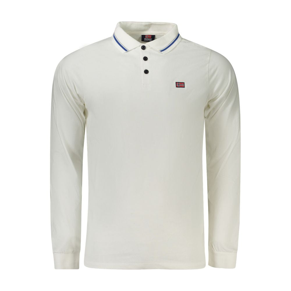 Norway 1963 White Cotton Men Polo Shirt -   -  Norway 1963.