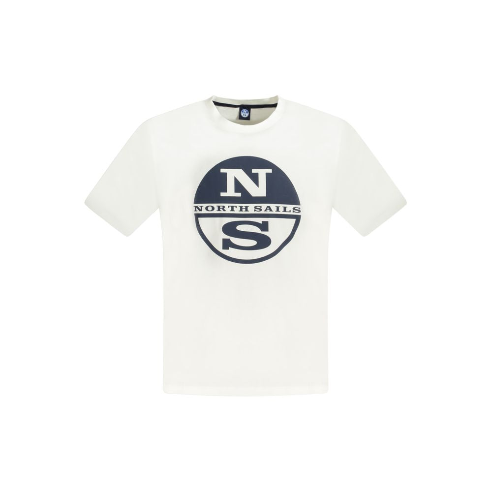 North Sails White Cotton Mens TShirt -   -  North Sails.