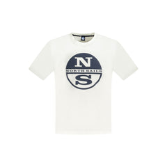 North Sails White Cotton Mens TShirt -   -  North Sails.