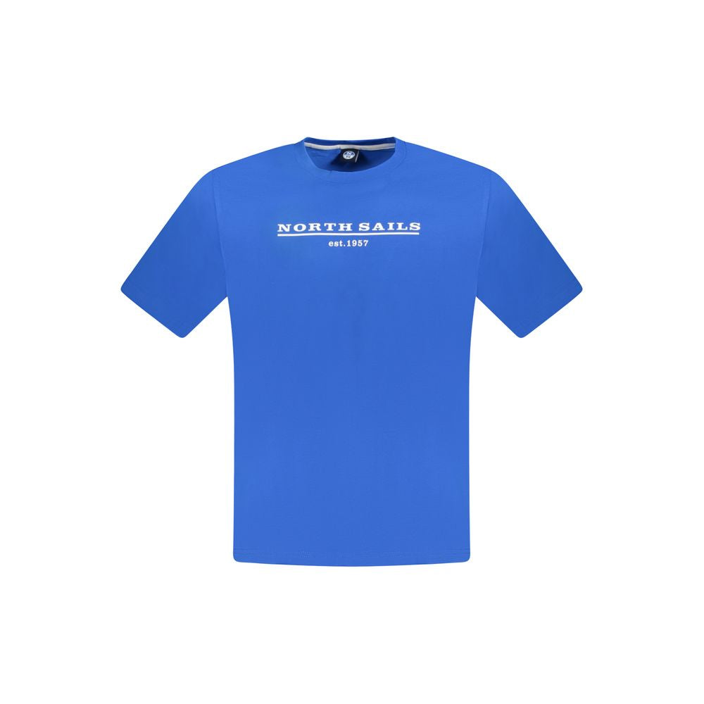 North Sails Blue Cotton Men T-Shirt -   -  North Sails.