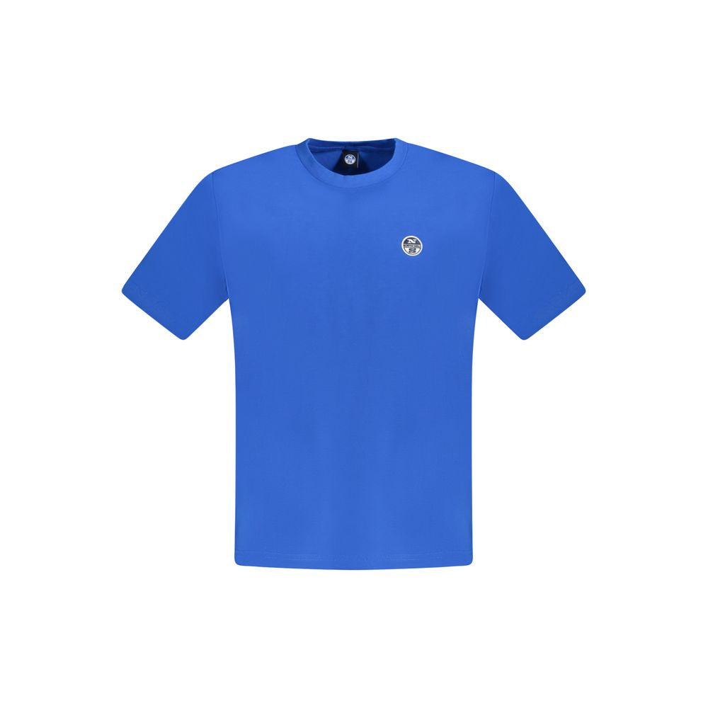 North Sails Blue Cotton Men T-Shirt -   -  North Sails.
