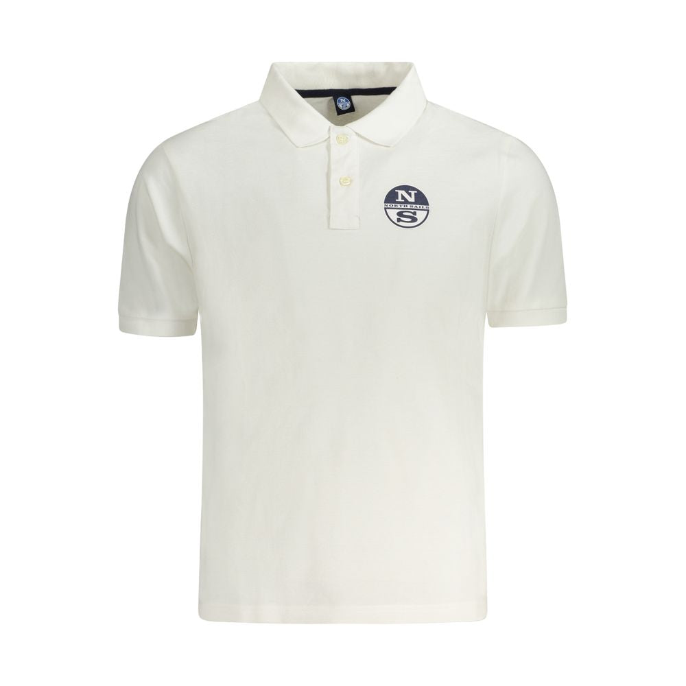 North Sails White Cotton Men Polo -   -  North Sails.
