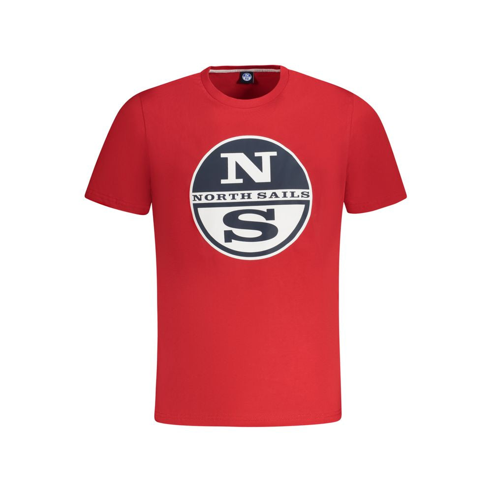 North Sails Red Cotton Men T-Shirt -   -  North Sails.