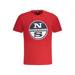 North Sails Red Cotton Men T-Shirt -   -  North Sails.