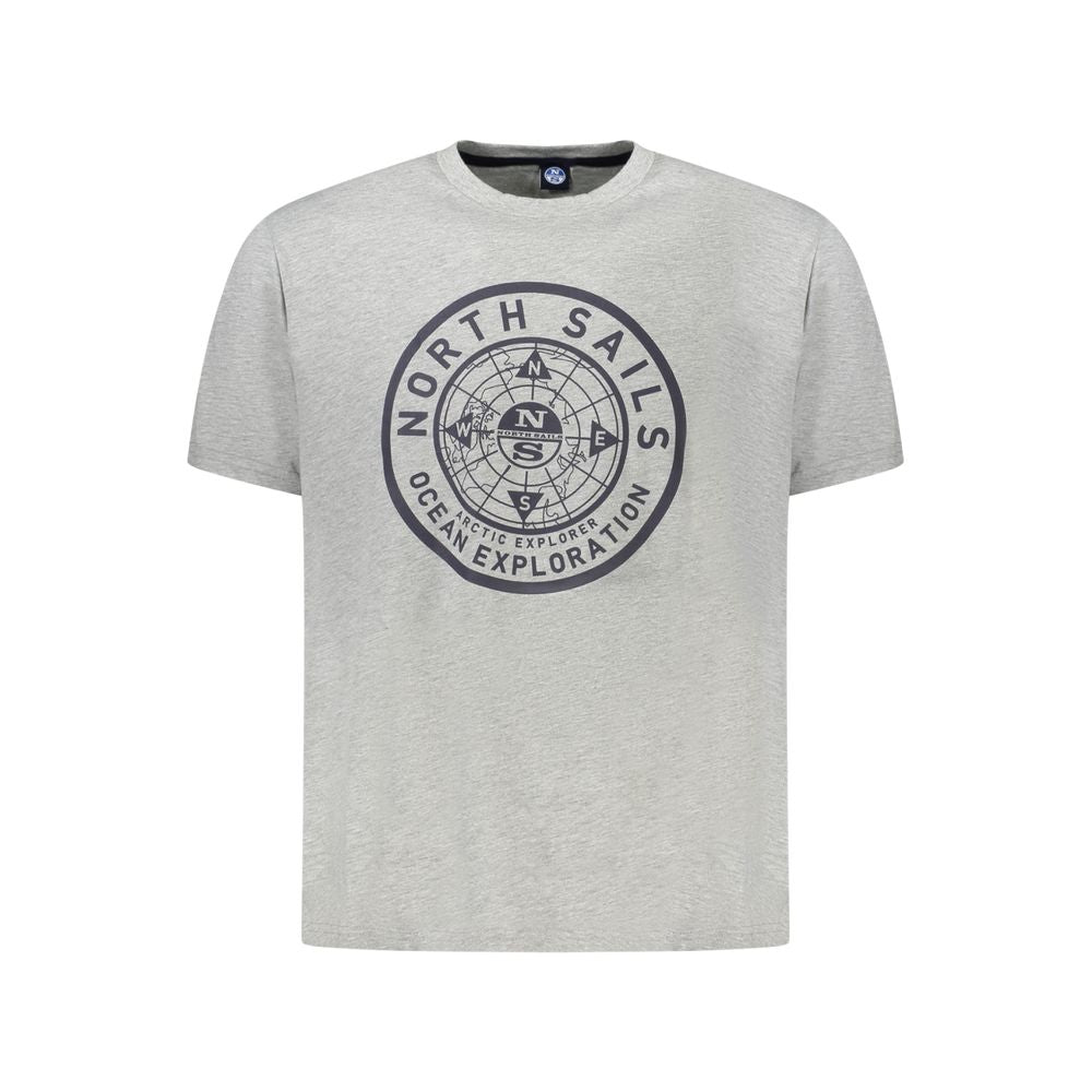 North Sails Brown Cotton Men T-Shirt -   -  North Sails.