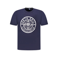 North Sails Blue Cotton Men T-Shirt -   -  North Sails.