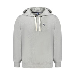 North Sails Gray Cotton Mens Sweater Hoodie -   -  North Sails.