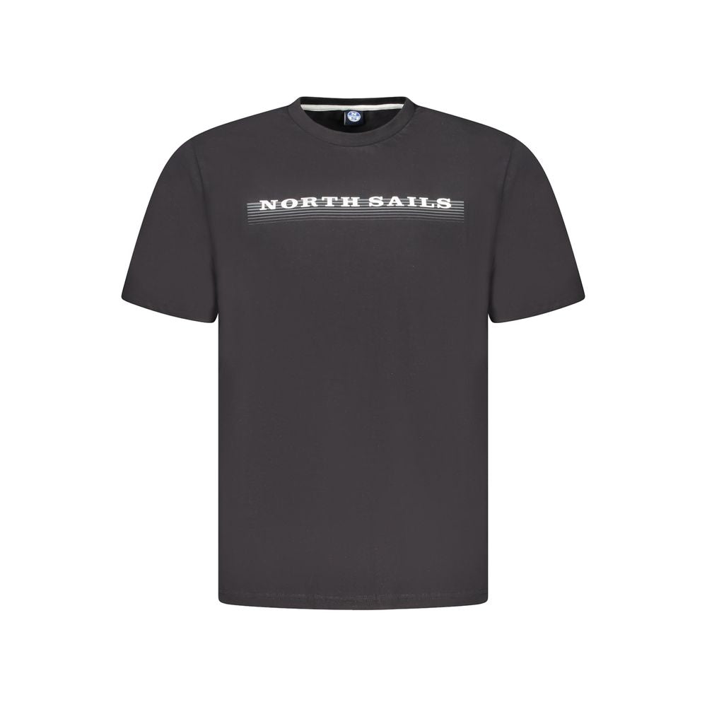 North Sails Black Cotton Men TShirt -   -  North Sails.