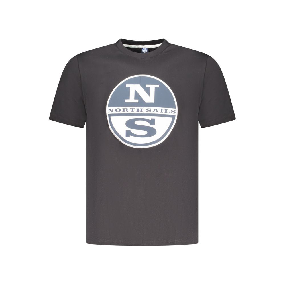 North Sails Black Cotton Men T-Shirt -   -  North Sails.