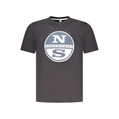 North Sails Black Cotton Men T-Shirt -   -  North Sails.