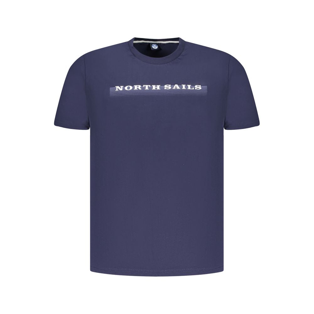 North Sails Blue Cotton Men T-Shirt -   -  North Sails.