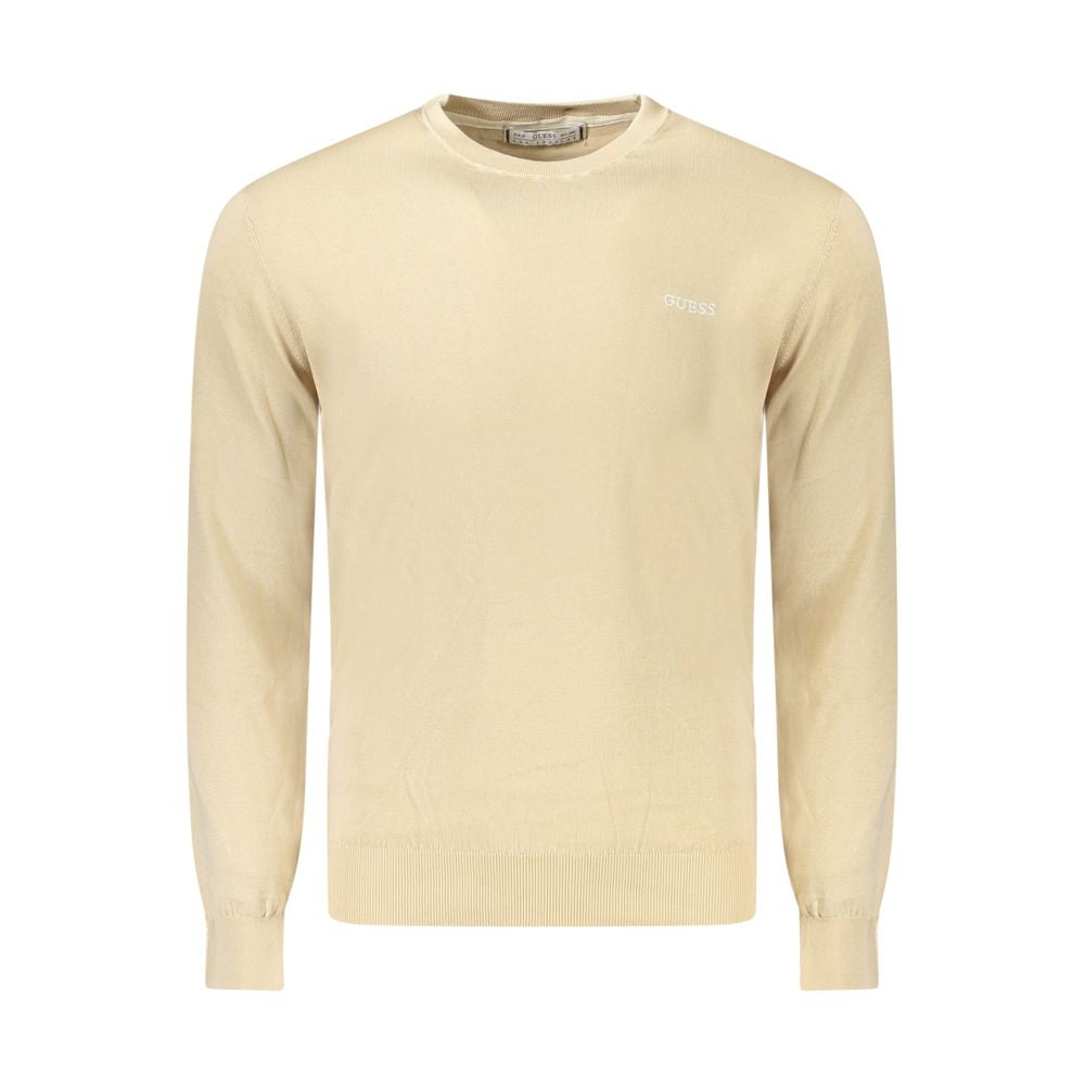 Guess Jeans Beige Cotton Men Sweater -   -  Guess Jeans.