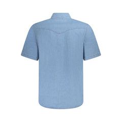 Wrangler Light Blue Cotton Men Shirt -   -  Wrangler.