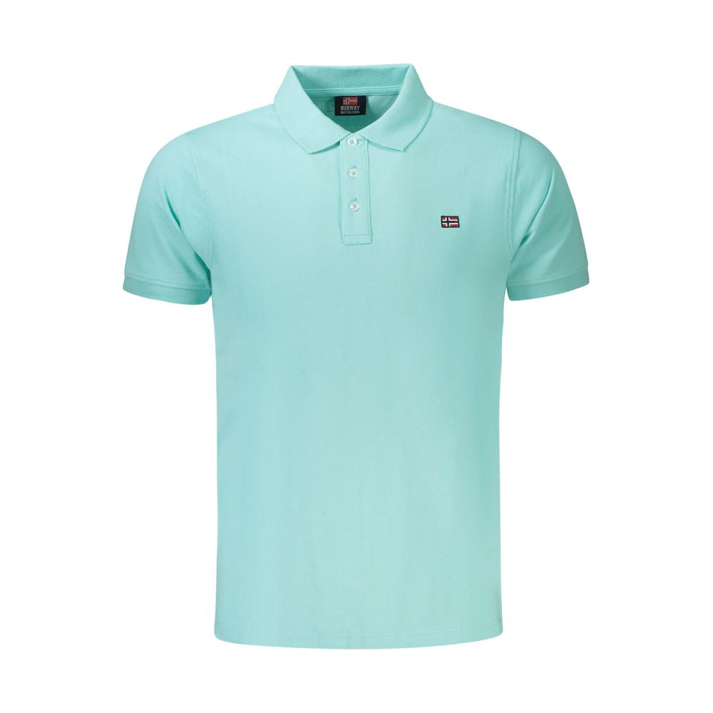 Norway 1963 Light Blue Cotton Men Polo Shirt -   -  Norway 1963.