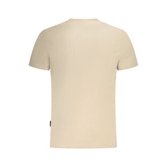 Napapijri Beige Cotton Men T-Shirt -   -  Napapijri.