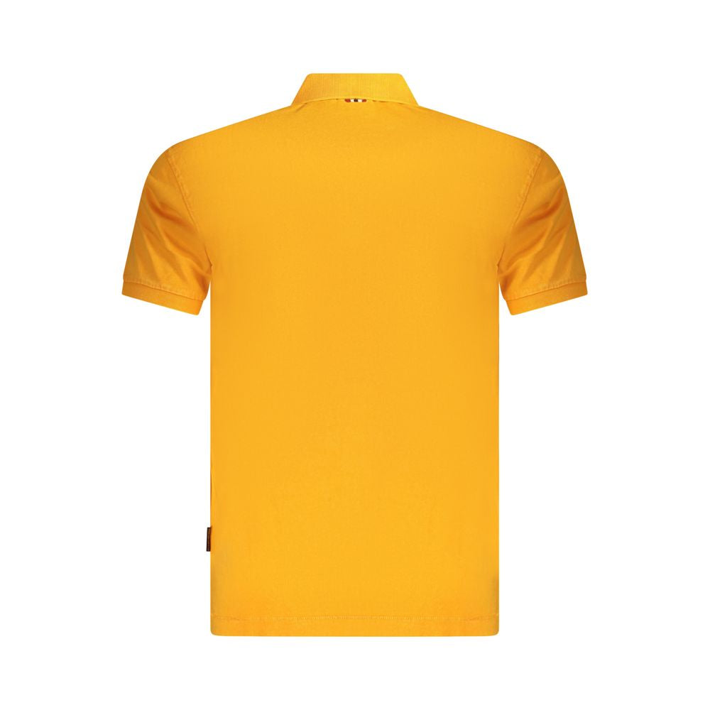 Napapijri Orange Cotton Men Polo Shirt -   -  Napapijri.
