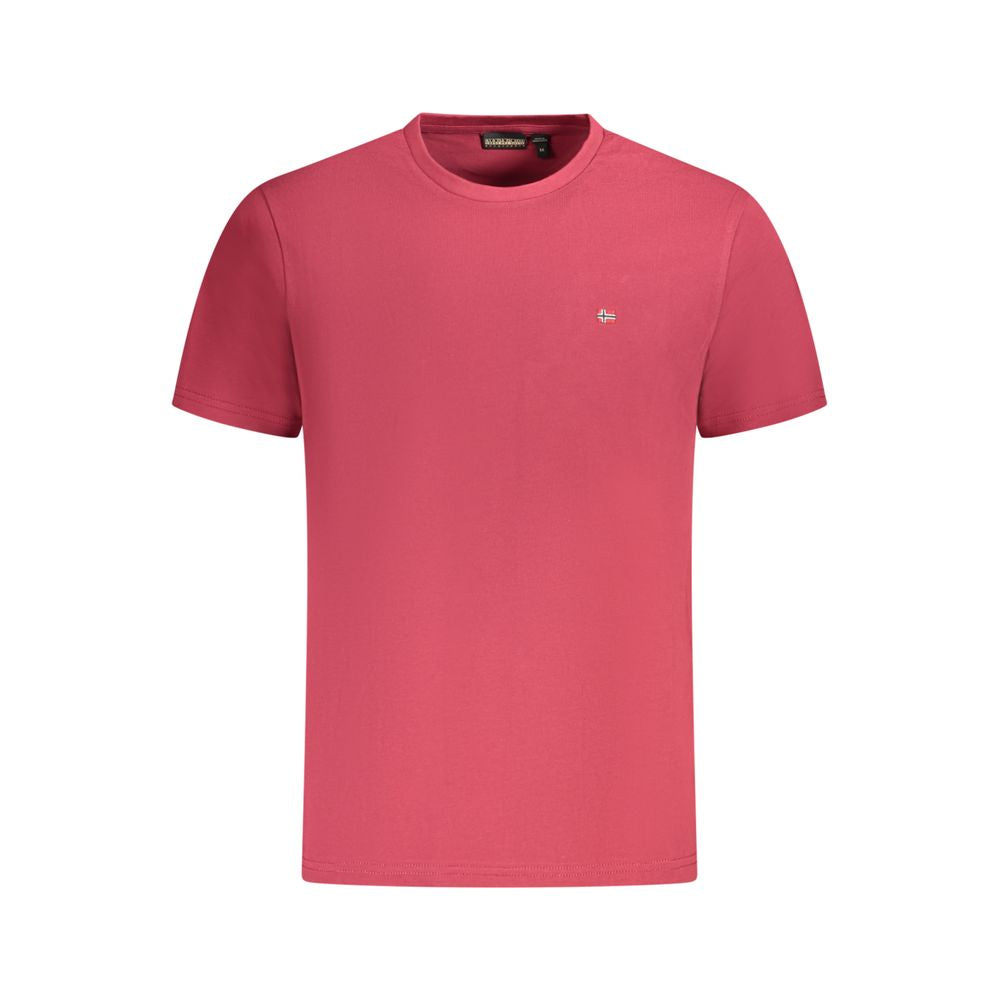 Napapijri Red Cotton Men T-Shirt -   -  Napapijri.