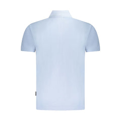 Napapijri Light Blue Cotton Men Polo Shirt -   -  Napapijri.