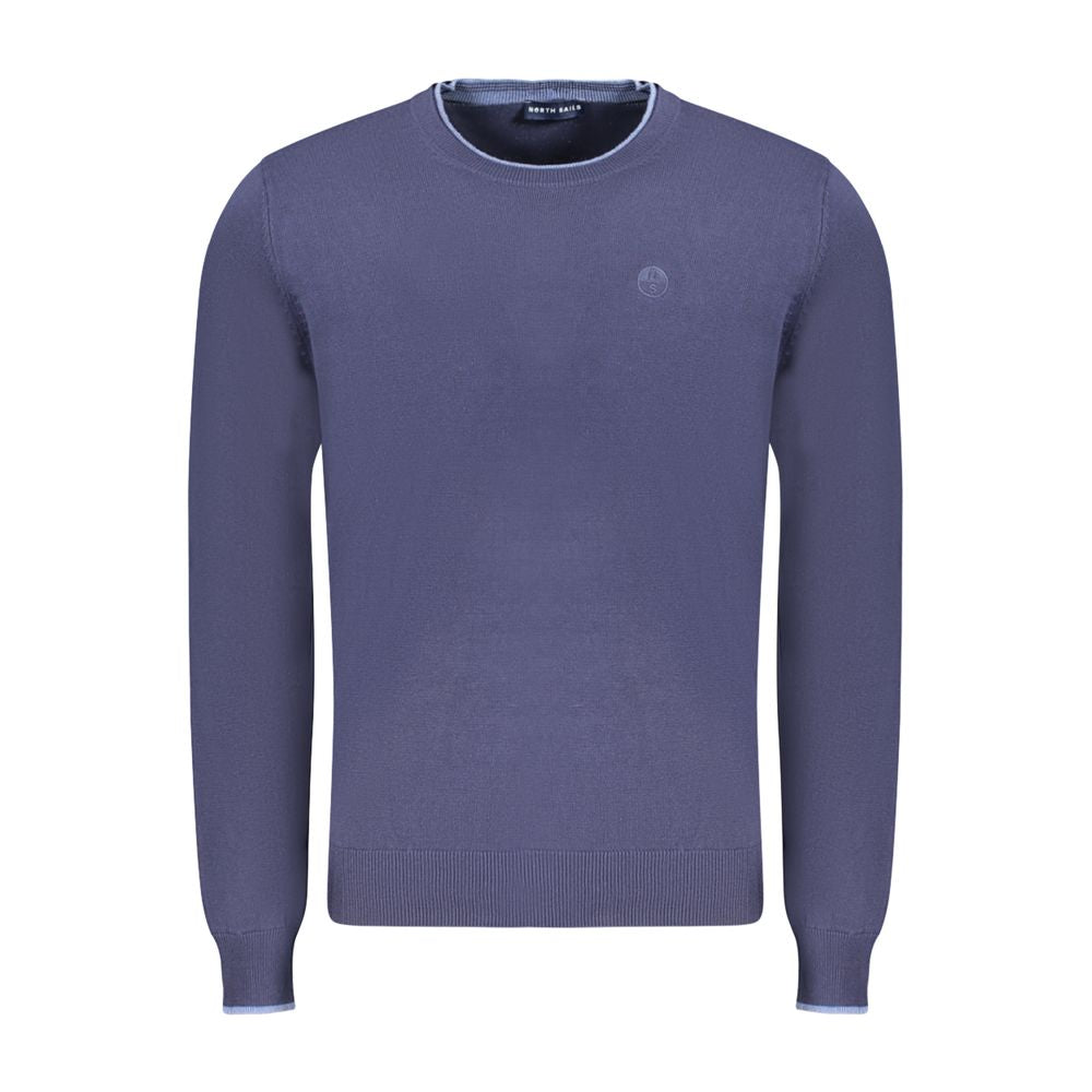 North Sails Blue Cotton Men Sweater -   -  North Sails.