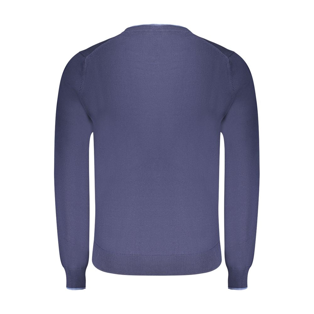 North Sails Blue Cotton Men Sweater -   -  North Sails.