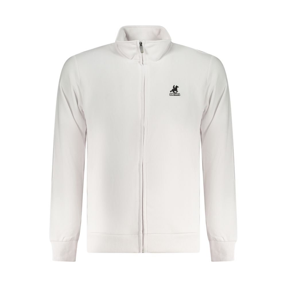 U.S. Grand Polo White Cotton Sweater -   -  U.S. Grand Polo.