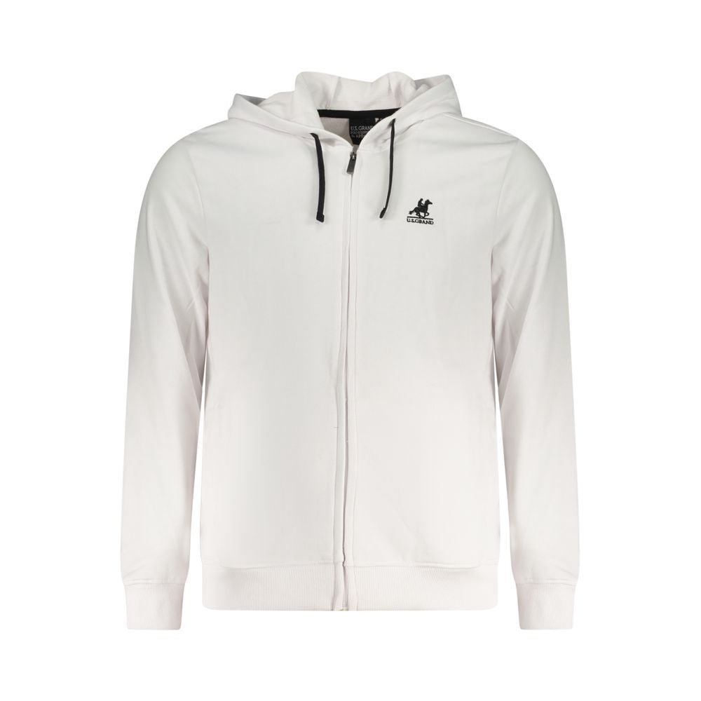 U.S. Grand Polo White Cotton Sweater -   -  U.S. Grand Polo.