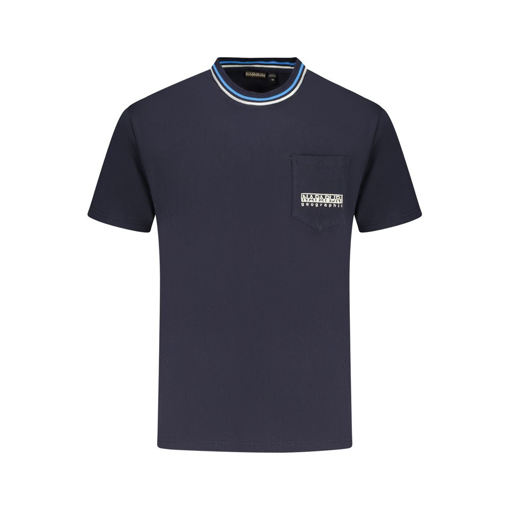 Napapijri Blue Cotton T-Shirt -   -  Napapijri.