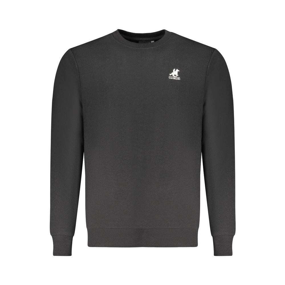 U.S. Grand Polo Black Cotton Sweater -   -  U.S. Grand Polo.