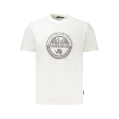 Napapijri White Cotton Men T-Shirt -   -  Napapijri.
