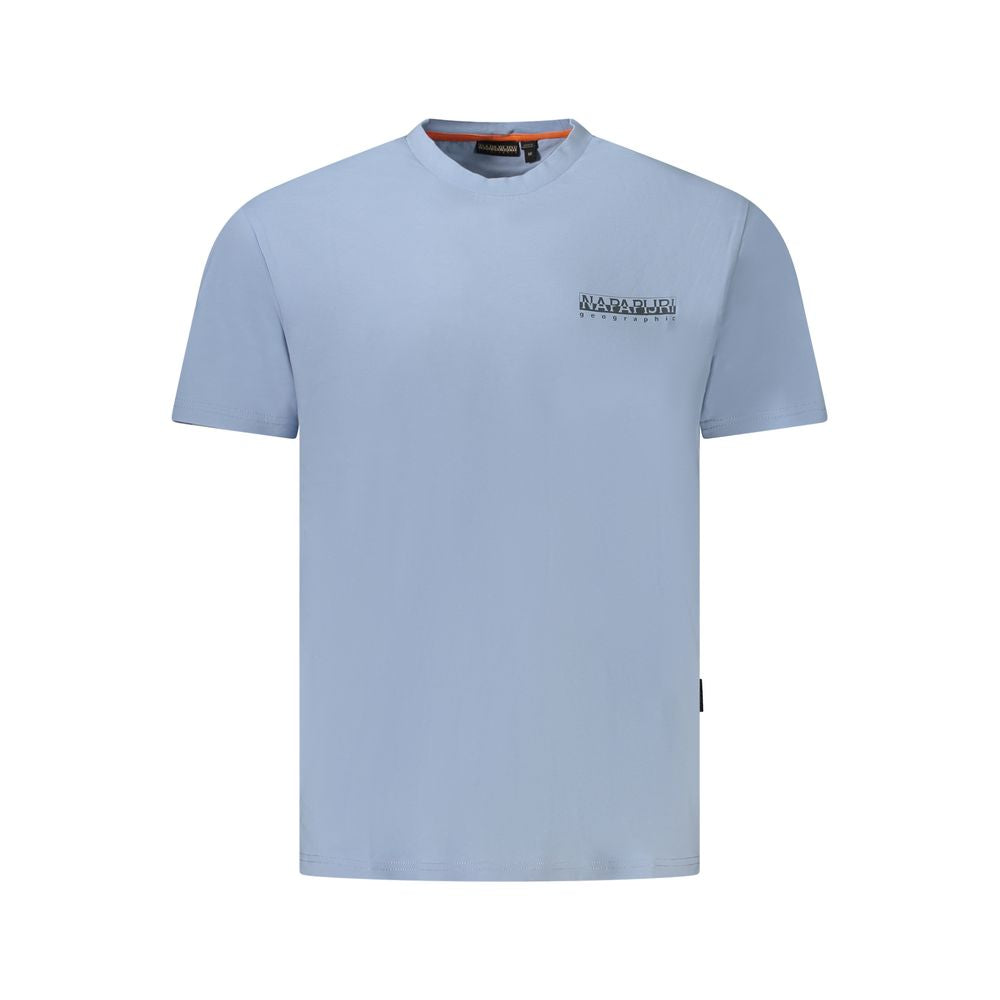 Napapijri Light Blue Cotton Men T-Shirt -   -  Napapijri.