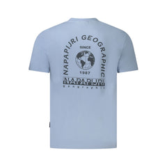 Napapijri Light Blue Cotton Men T-Shirt -   -  Napapijri.