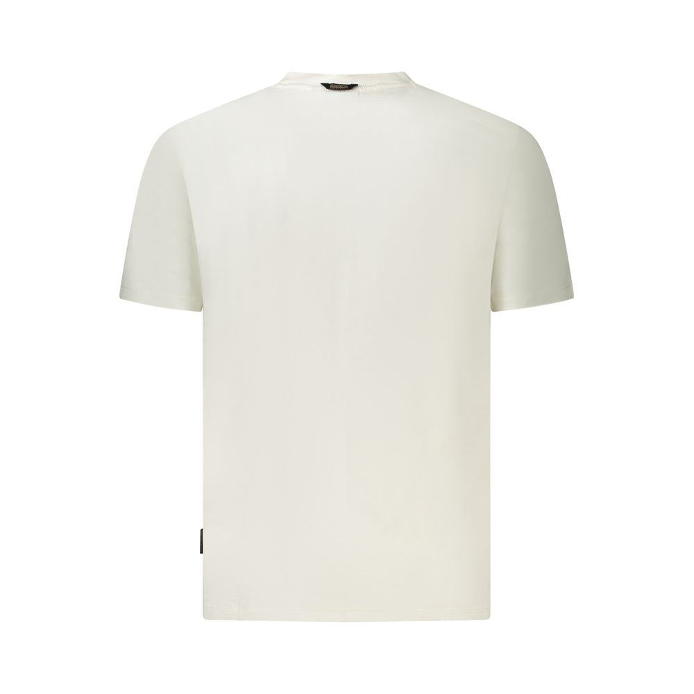 Napapijri White Cotton Men T-Shirt -   -  Napapijri.
