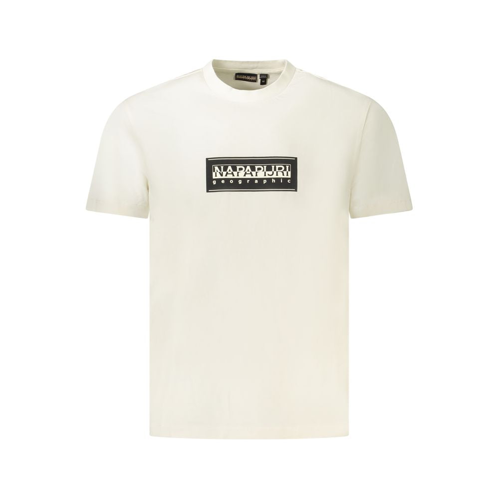 Napapijri White Cotton Men T-Shirt -   -  Napapijri.