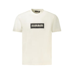Napapijri White Cotton Men T-Shirt -   -  Napapijri.