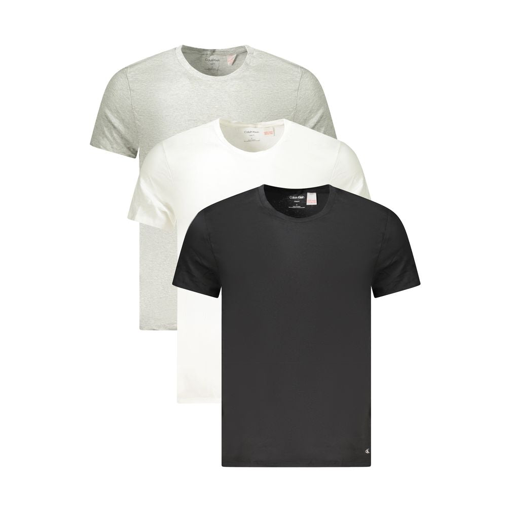 Calvin Klein Gray Cotton Men T-Shirt -   -  Calvin Klein.