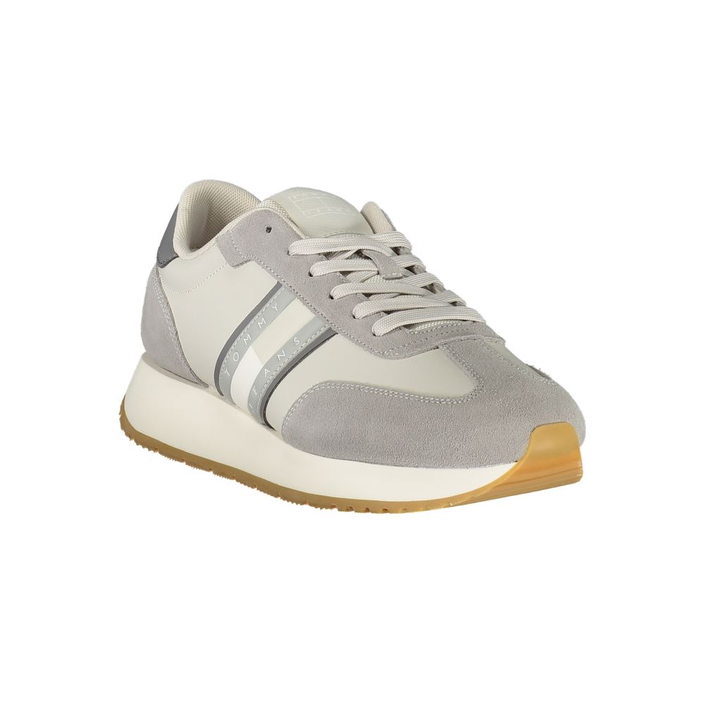 Tommy Hilfiger Brown Leather Men Sneaker -   -  Tommy Hilfiger.