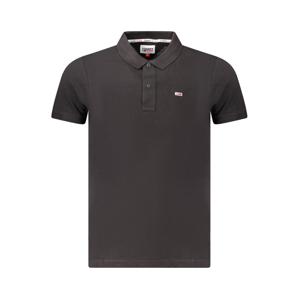 Tommy Hilfiger Black Cotton Men Polo Shirt -   -  Tommy Hilfiger.