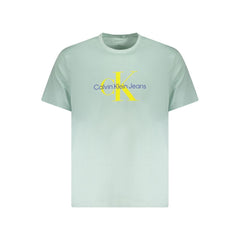 Calvin Klein Green Cotton Men T-Shirt -   -  Calvin Klein.