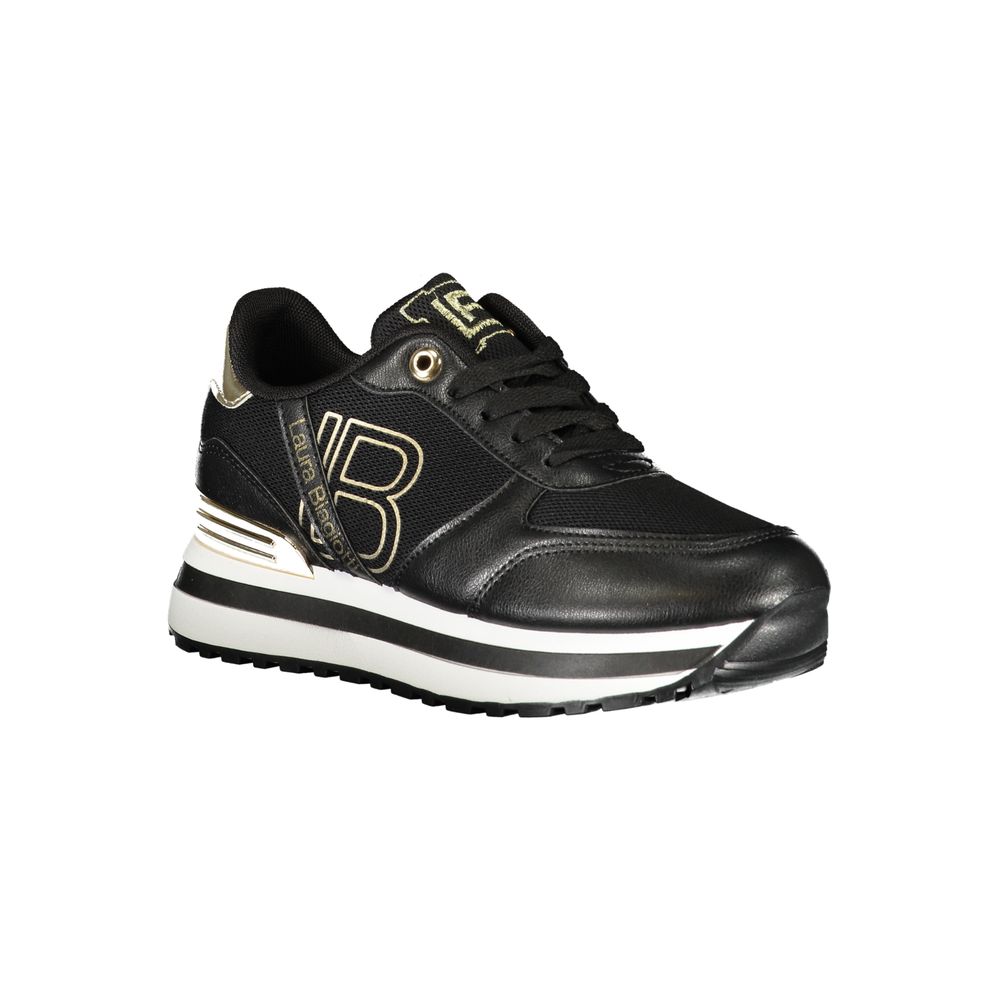Laura Biagiotti Black Polyester Women Sneaker -   -  Laura Biagiotti.