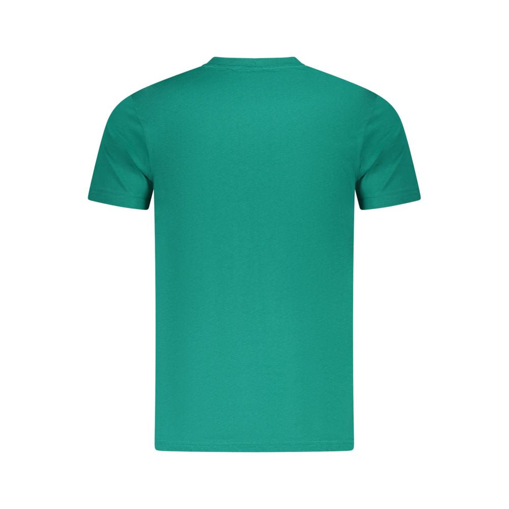 Cavalli Class Green Cotton Men T-Shirt -   -  Cavalli Class.