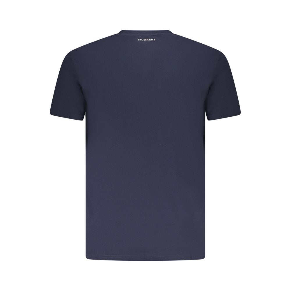 Trussardi Blue Cotton Men T-Shirt -   -  Trussardi.