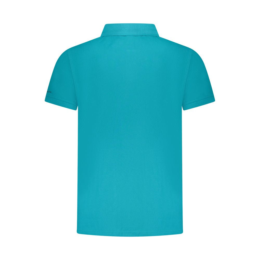 Trussardi Light Blue Cotton Men Polo Shirt -   -  Trussardi.