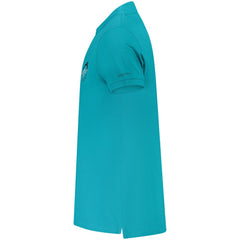 Trussardi Light Blue Cotton Men Polo Shirt -   -  Trussardi.