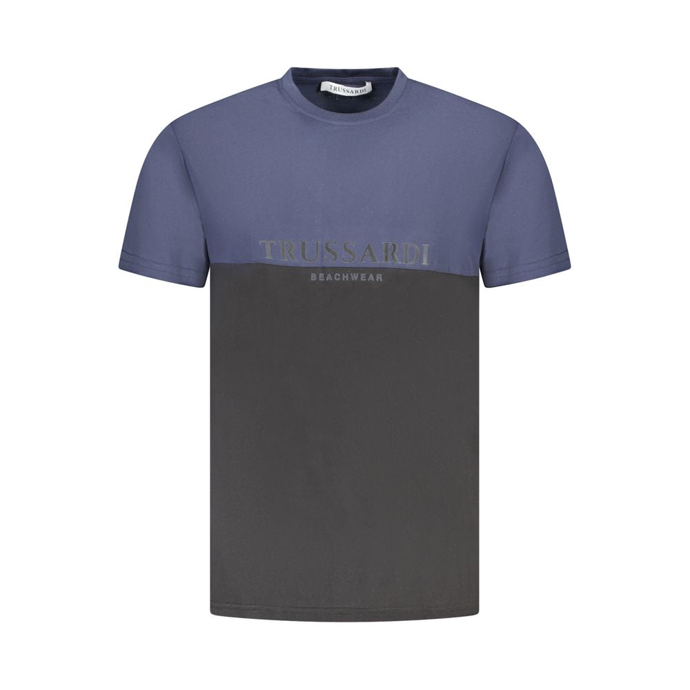 Trussardi Blue Cotton Men T-Shirt -   -  Trussardi.